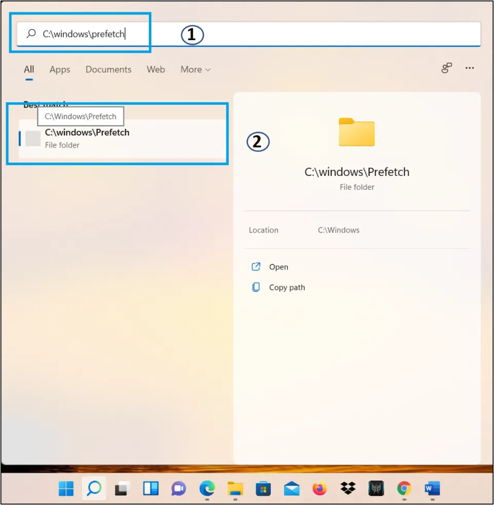 how to clear cache on windows 11