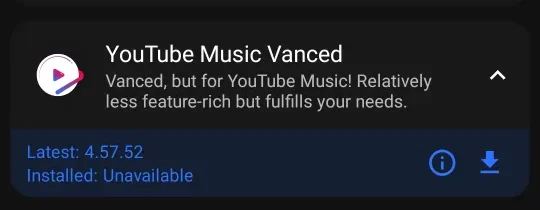 Youtube music Vanced