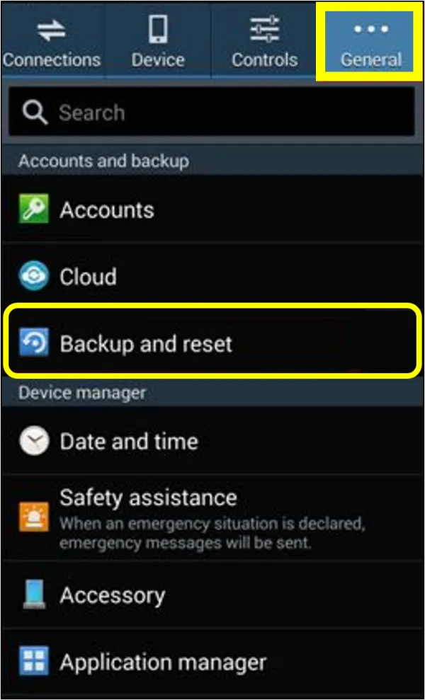 Reset your Android device to factory settings