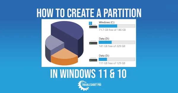 how to create a partition in windows 11