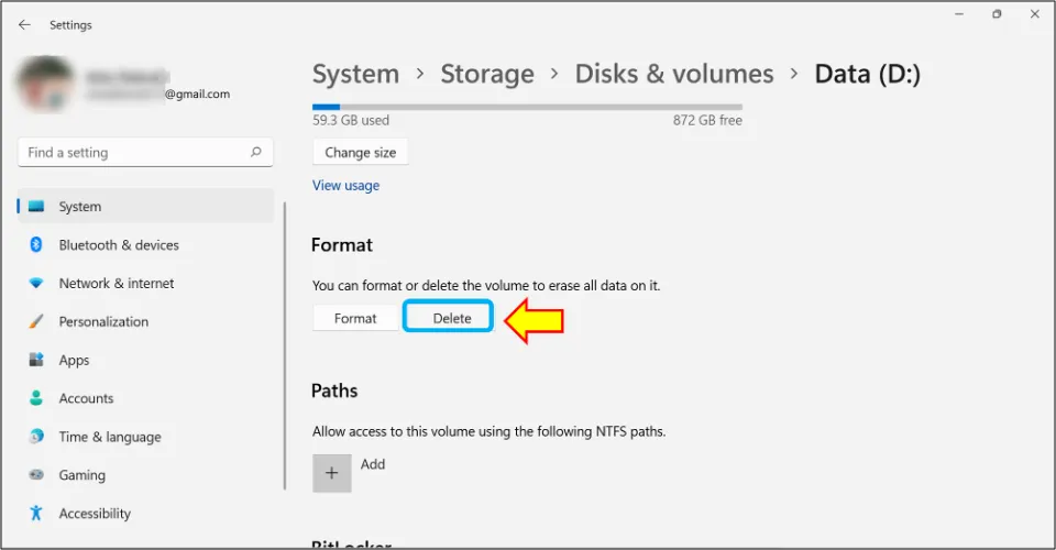 How to Create partition in Windows 11