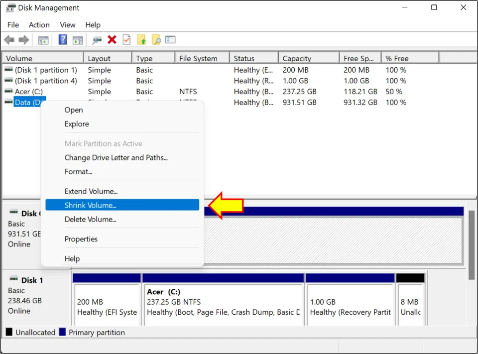 how to create ssd partition