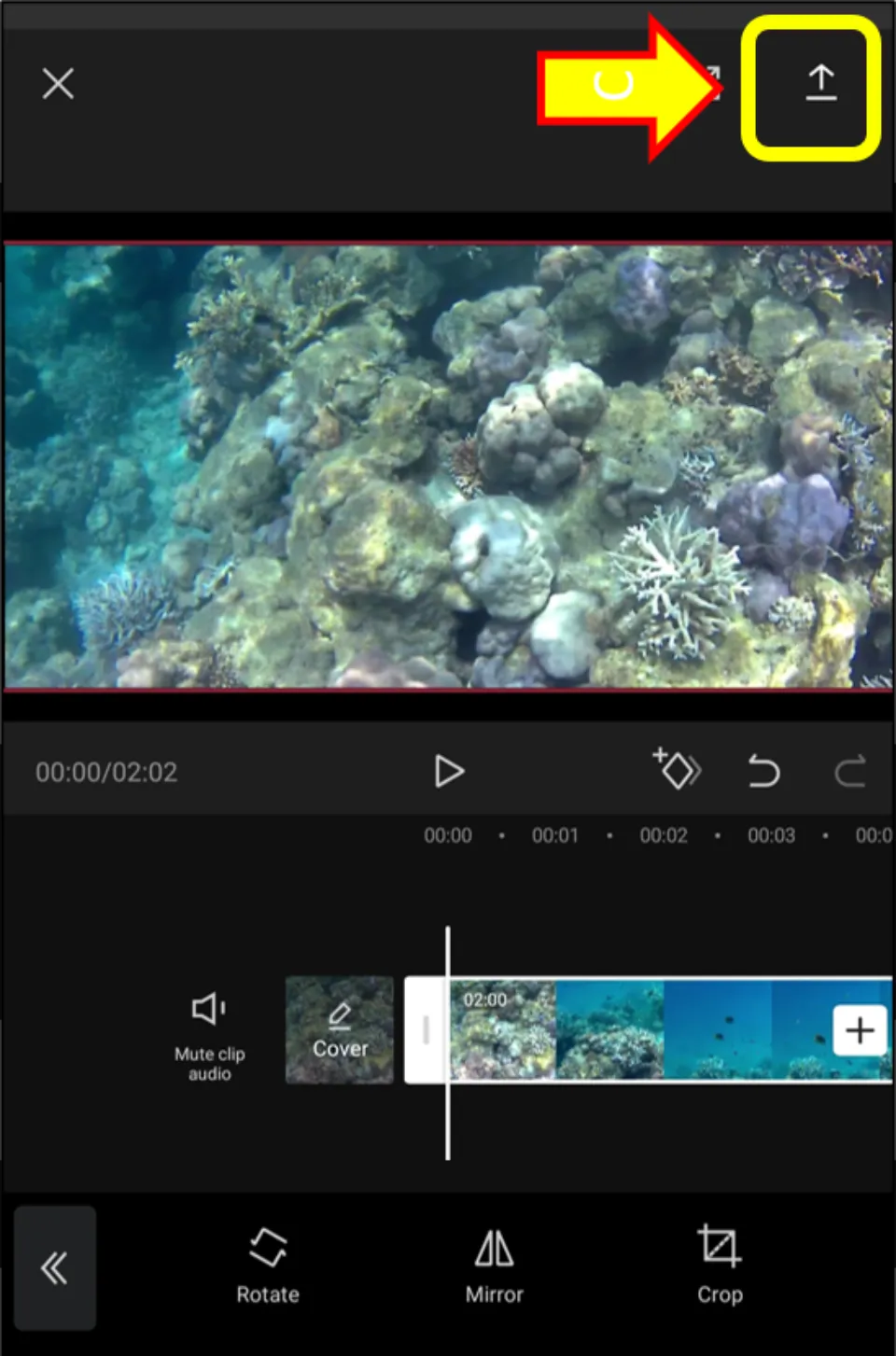 crop videos on android phone