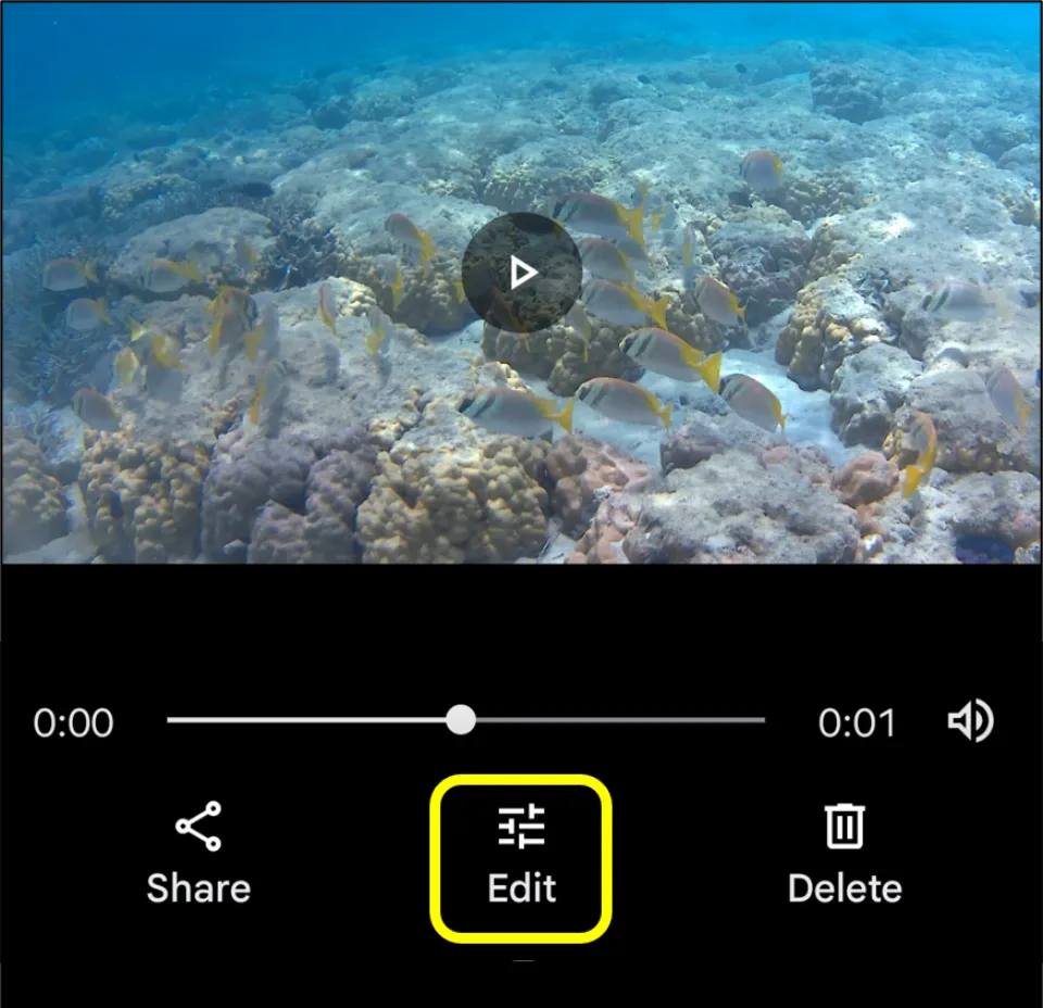 how do you crop a video on android