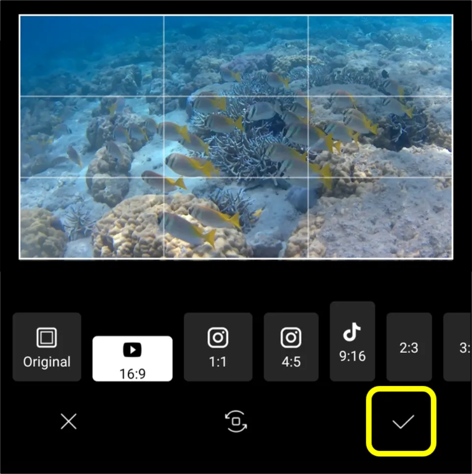 how to crop a video on android