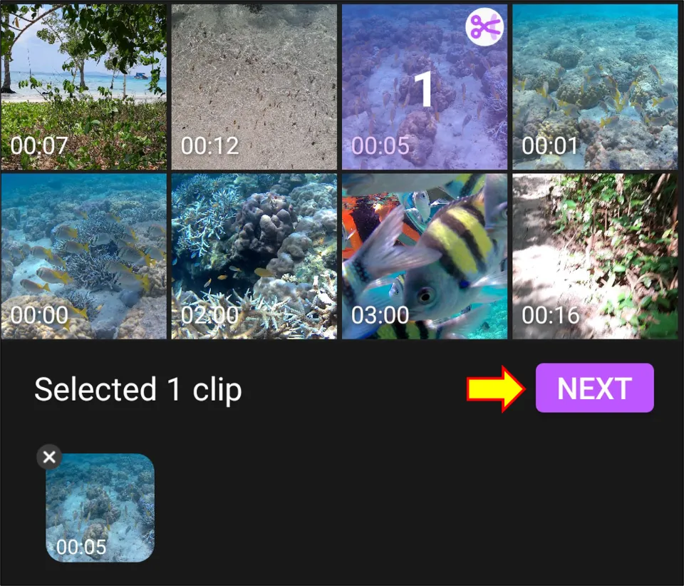 how to reverse a video on android