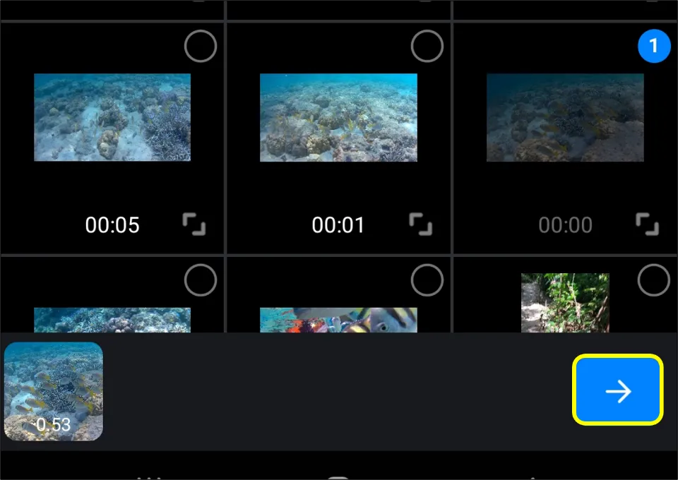 how to reverse video in android