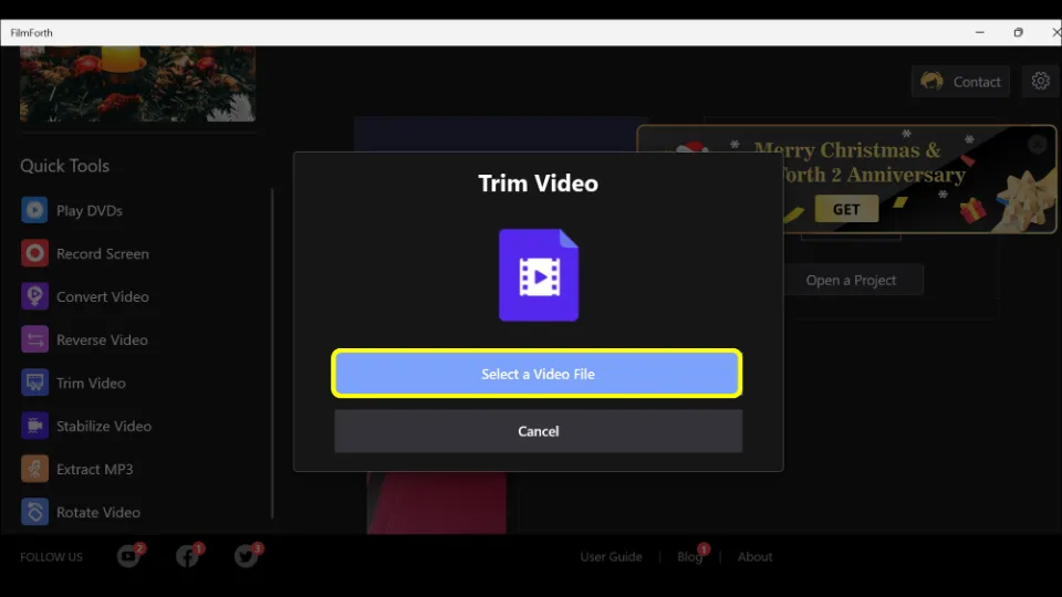 how to trim videos in PC