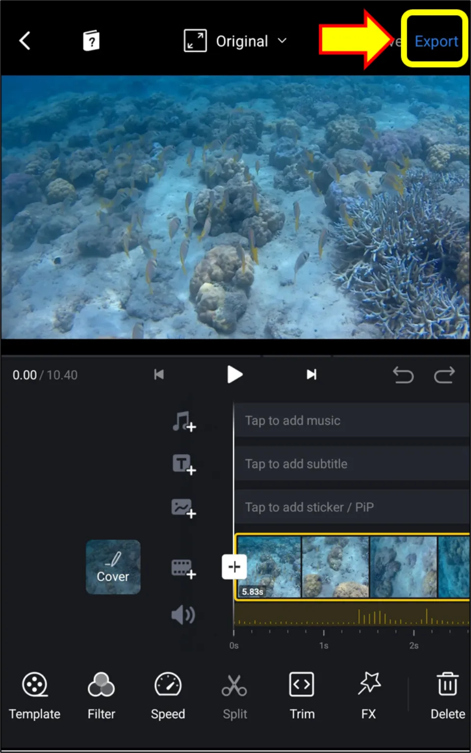 how to combine two videos on android